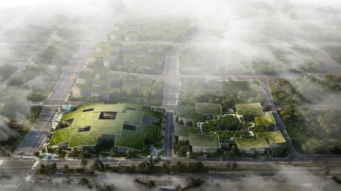 BIM建筑|BIG公布特斯联科技AI CITY重庆项目设计方案