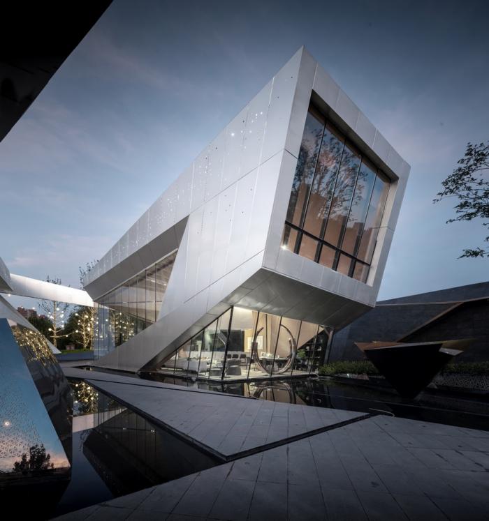 BIM建筑|武汉万科城市之光展示中心 / 上海天华建筑设计