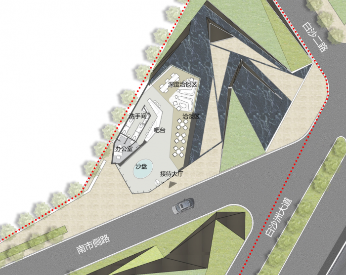 BIM建筑|武汉万科城市之光展示中心 / 上海天华建筑设计