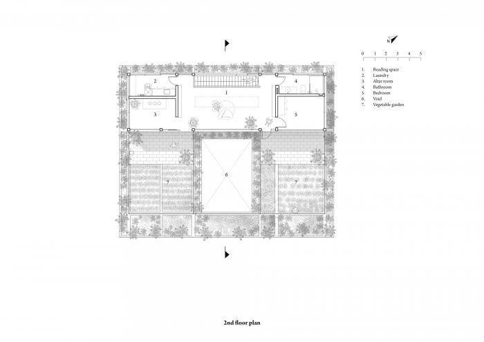 BIM建筑|闲赏庭院，静观游鱼：越南绿幕住宅 / HGAA