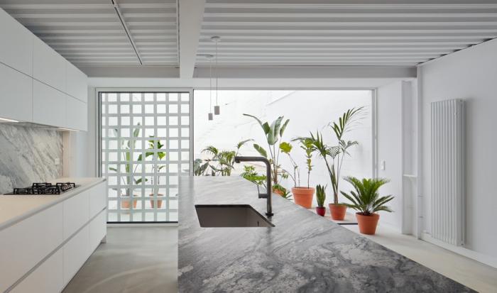 BIM建筑|巴塞罗那住宅改造，纵向贯通 / estudi08014