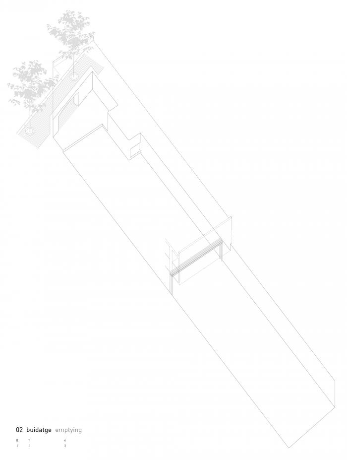 BIM建筑|巴塞罗那住宅改造，纵向贯通 / estudi08014