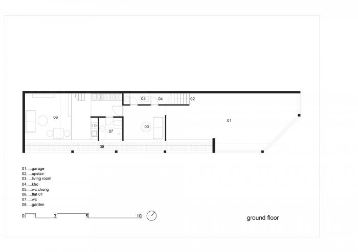 BIM建筑|越南戴安公寓，街角“楼中房” / H.2