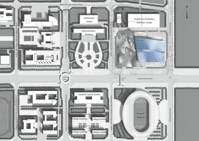 BIM建筑|北京理工大学良乡校区文化体育中心 / 时境建筑