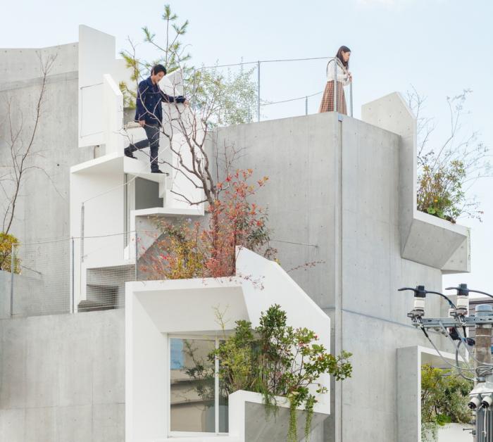 BIM建筑|像树一样生长延伸：日本丰岛画廊住宅 / 平田晃久建筑事务所