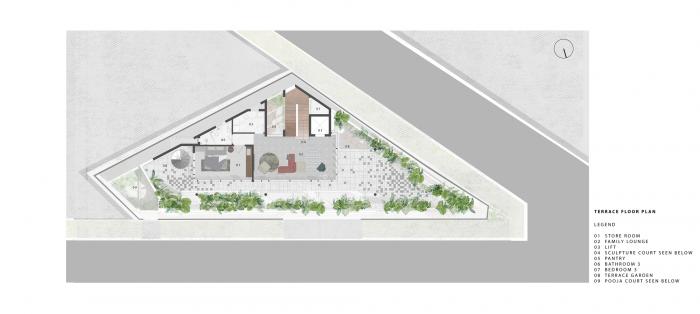 BIM建筑|班加罗尔三角住宅 / Cadence Architects