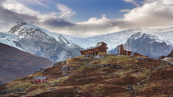 BIM建筑|斯诺赫塔设计挪威冰川五边形小屋