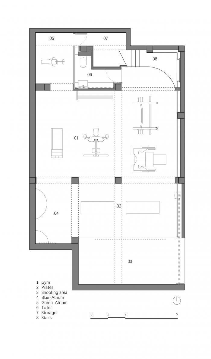 BIM建筑|健身女博主的私人工作室 / 大海小燕设计工作室