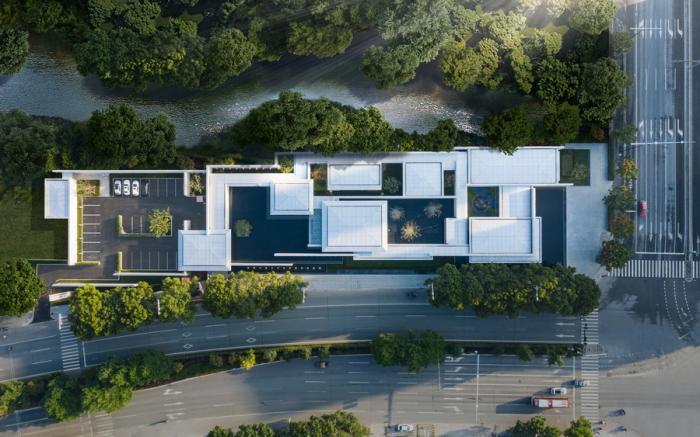 BIM建筑|十棵大香樟下的三进院子：未来城展示馆 / 孟凡浩-gad · line+ studio