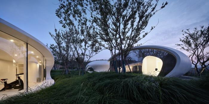 BIM建筑|云海遗贝：泰山九女峰泡池及配套设施 / gad · line+ studio