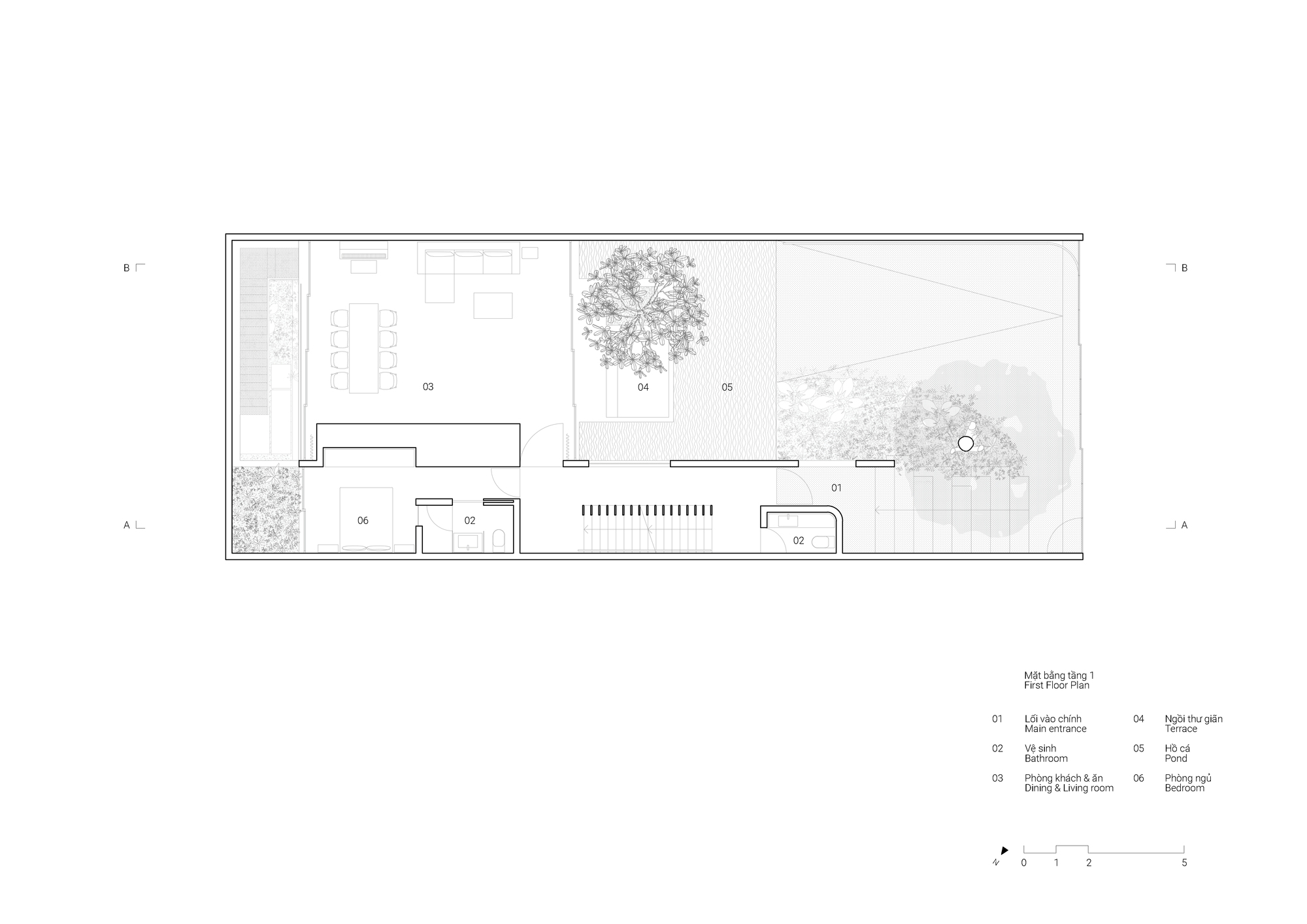 BIM建筑|越南Tan Dinh住宅，简居于“桥上” / MIA Design Studio