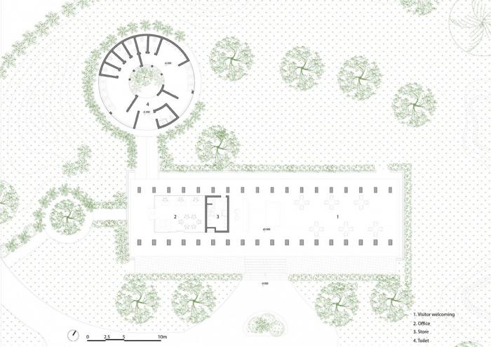 BIM建筑|越南 Huong An Vien 游客中心 / 武重义建筑事务所