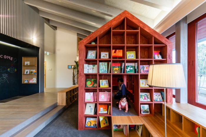 BIM建筑|KNO日托所，屋檐下的图书森林 / 日比野设计 + Youji no Shiro