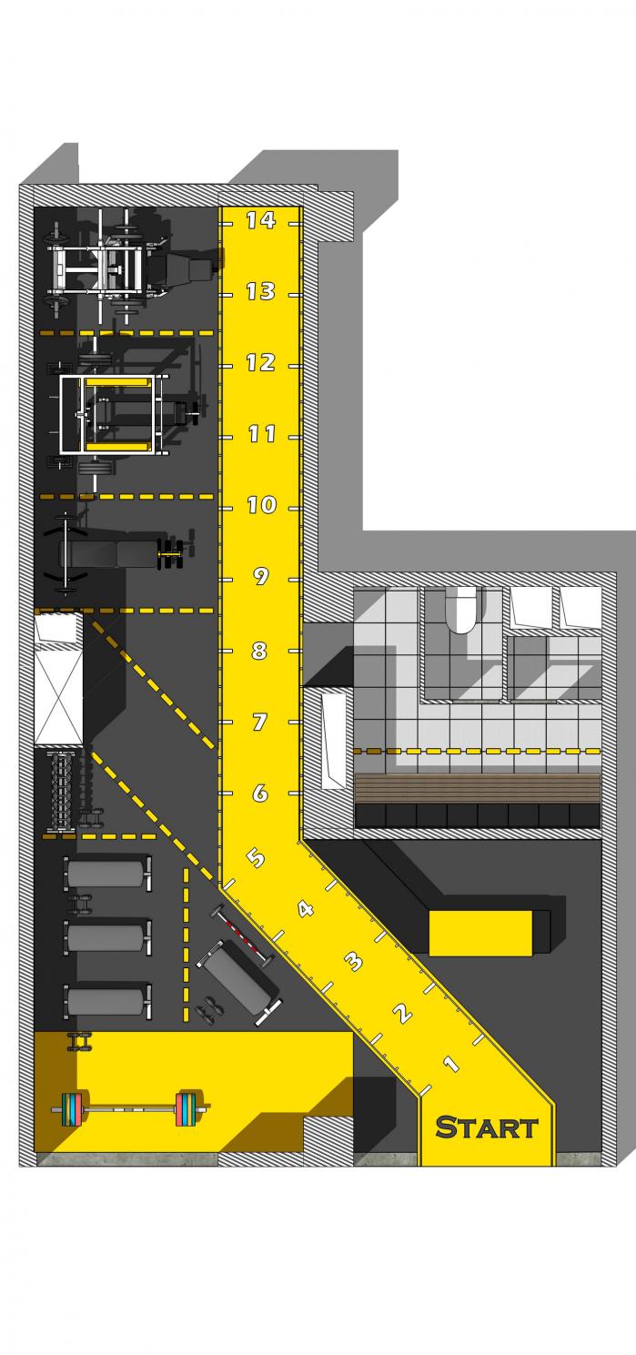 BIM建筑|中海左岸澜庭UNDER CONSTRUCTION健身房设计，天津 / DAGA大观建筑