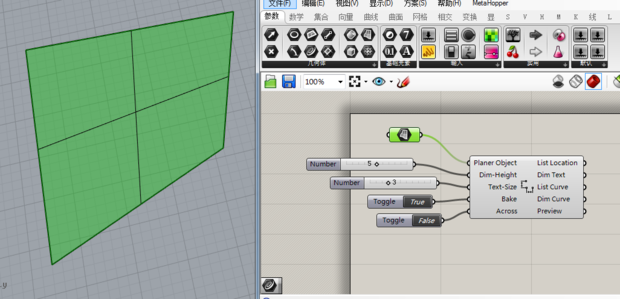 BIM问答|如图,RHINO中GH尺寸标注程序怎么标注不出来!