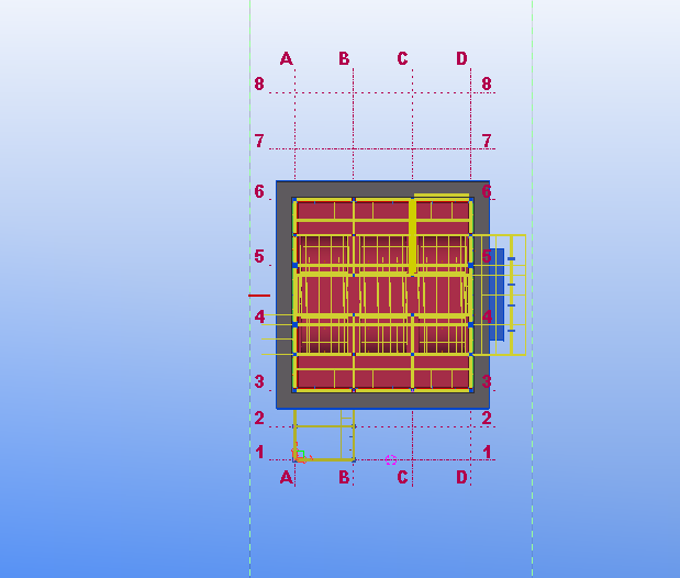 BIM问答|tekla中轴线莫名其妙地变红，然后不管切哪个面，按下ctrl p都会看到那个红色的轴线面