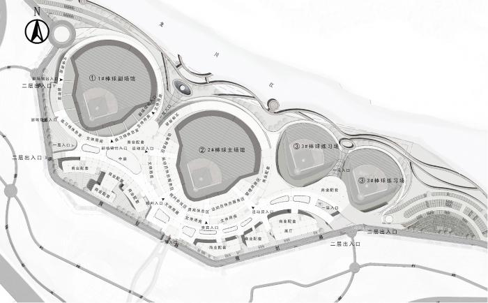 BIM建筑|云南省腾冲市国际棒球运动公园 / 深圳中海世纪建筑设计有限公司