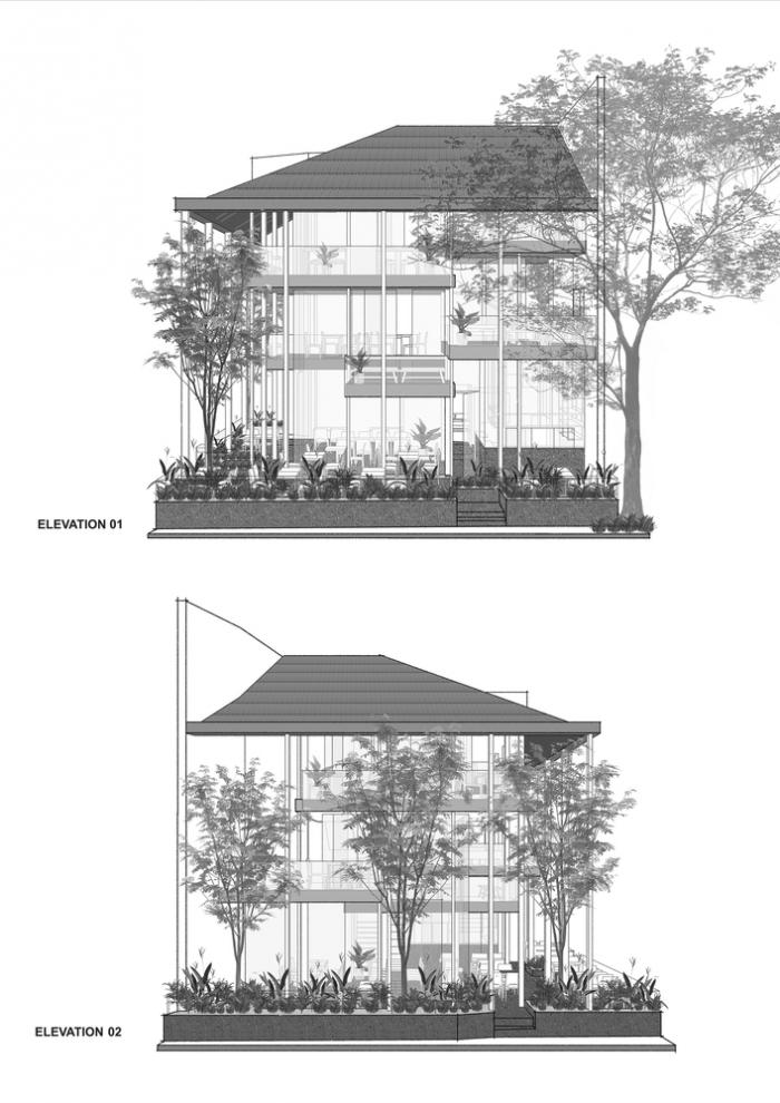 BIM建筑|O2咖啡店，越南 / MW archstudio