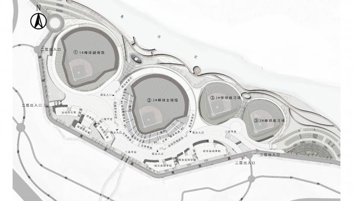 BIM建筑|云南省腾冲市国际棒球运动公园 / 深圳中海世纪建筑设计有限公司