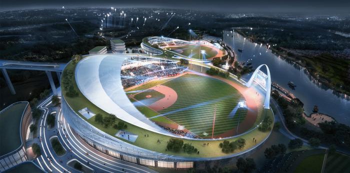 BIM建筑|云南省腾冲市国际棒球运动公园 / 深圳中海世纪建筑设计有限公司