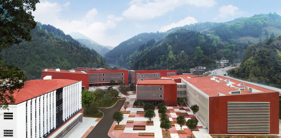 BIM建筑|黔南山地消防与应急救援训练中心 / 西线工作室