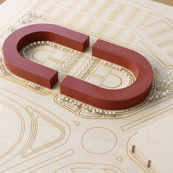 BIM建筑|格雷姆·尼科尔斯设计体育场形状的住宅区