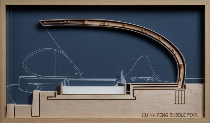 BIM建筑|云海遗贝：泰山九女峰泡池及配套设施 / gad · line+ studio