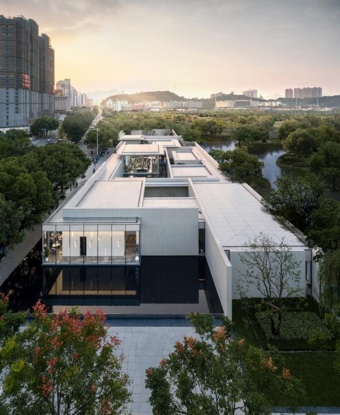 BIM建筑|十棵大香樟下的三进院子：未来城展示馆 / 孟凡浩-gad · line+ studio