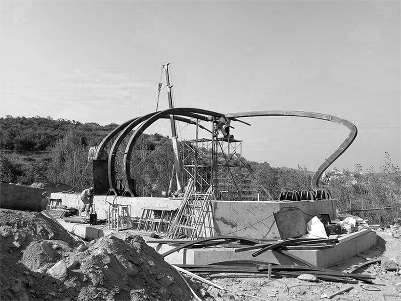 BIM建筑|云海遗贝：泰山九女峰泡池及配套设施 / gad · line+ studio