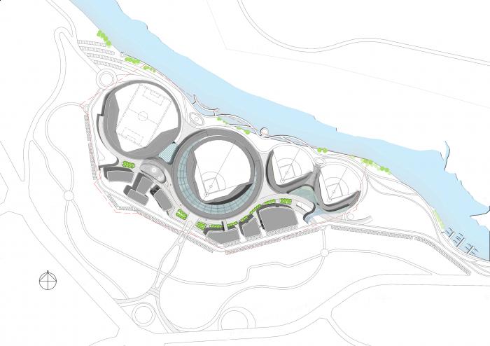 BIM建筑|云南省腾冲市国际棒球运动公园 / 深圳中海世纪建筑设计有限公司