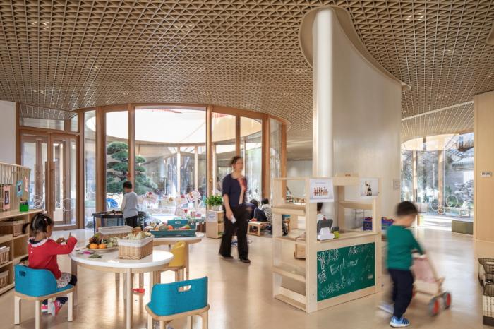 BIM建筑| MAD新作：北京乐成四合院幼儿园，将老北京“捧在手心”