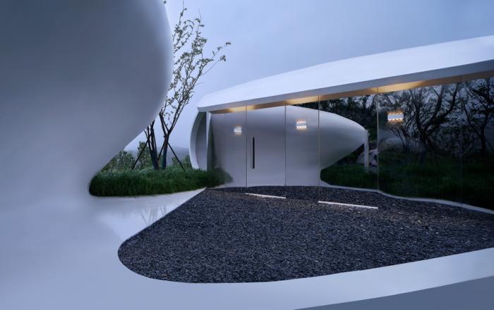 BIM建筑|云海遗贝：泰山九女峰泡池及配套设施 / gad · line+ studio