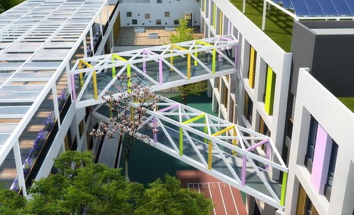 BIM建筑|广西壮族自治区直属机关第二幼儿园，中国 / 广西中盛建筑设计有限公司