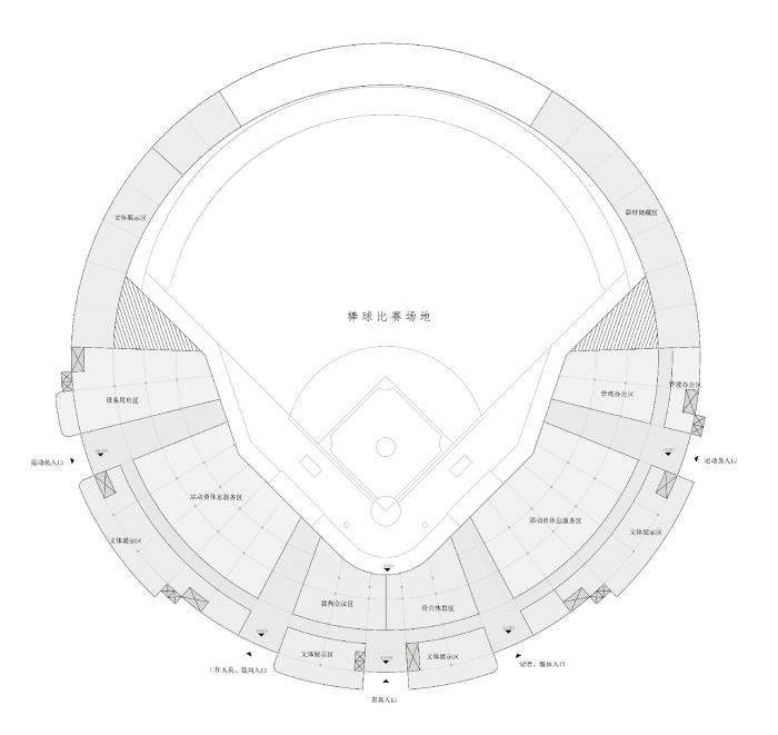 BIM建筑|云南省腾冲市国际棒球运动公园 / 深圳中海世纪建筑设计有限公司