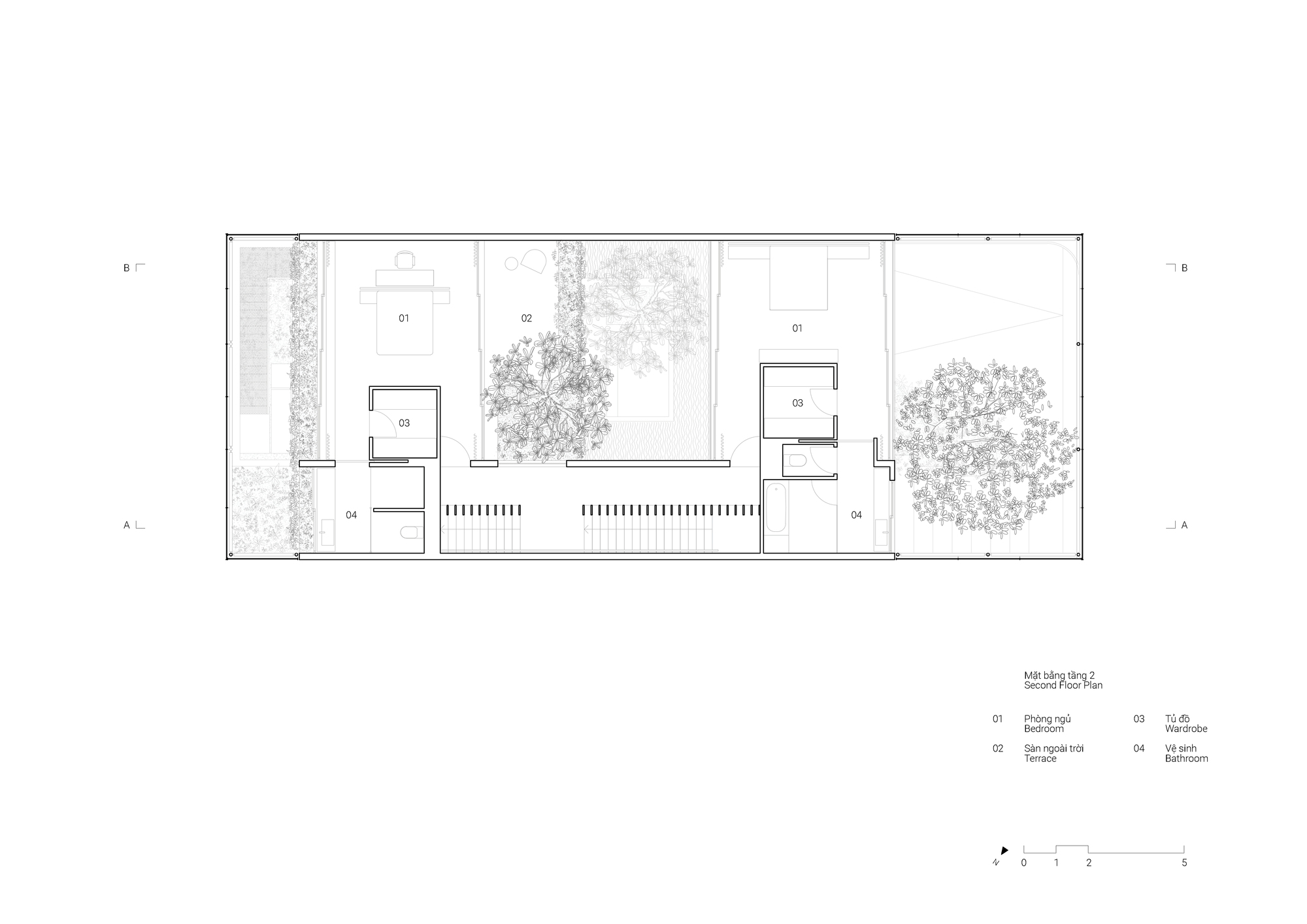 BIM建筑|越南Tan Dinh住宅，简居于“桥上” / MIA Design Studio