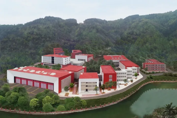 BIM建筑|黔南山地消防与应急救援训练中心 / 西线工作室