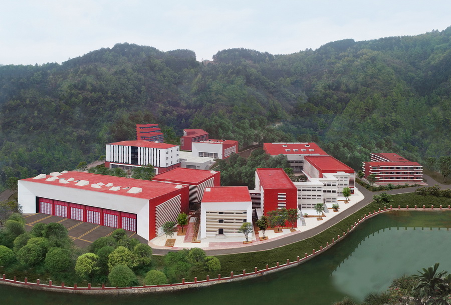 BIM建筑|黔南山地消防与应急救援训练中心 / 西线工作室