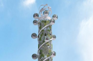 BIM建筑|荷兰团队设计风电驱动的螺旋观光塔-BIM建筑网