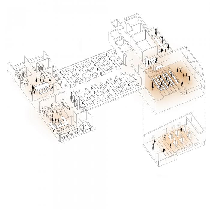 BIM建筑|生长的黑盒子：从封闭校园到开放办公 / gad · line+ studio
