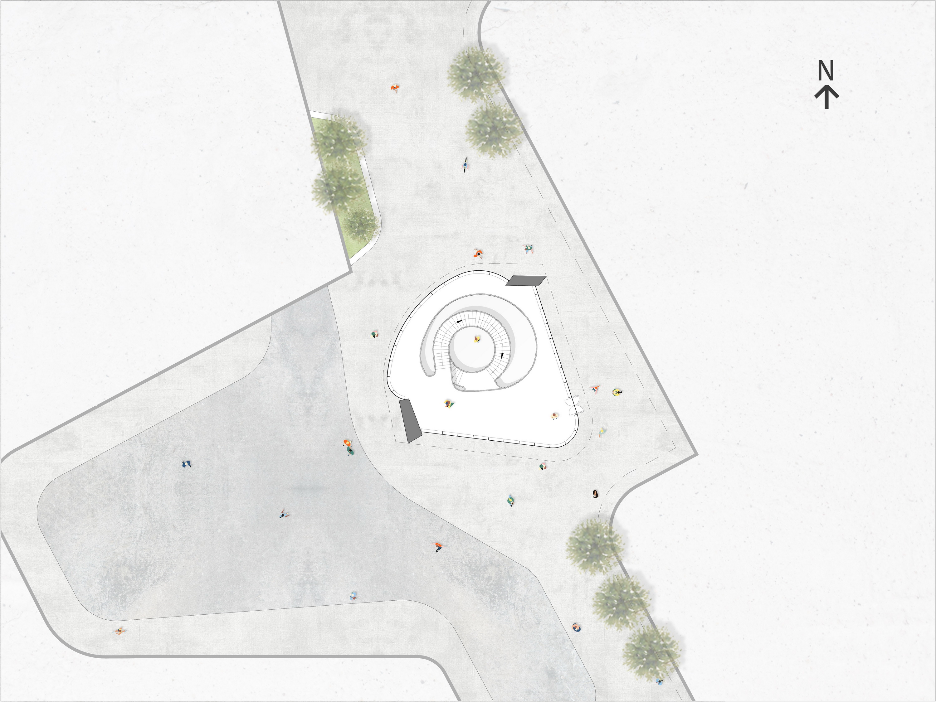 BIM建筑|上海虹桥首个当代艺术馆：一只“机翼”，跳脱于方盒子城市肌理 / 三益设计