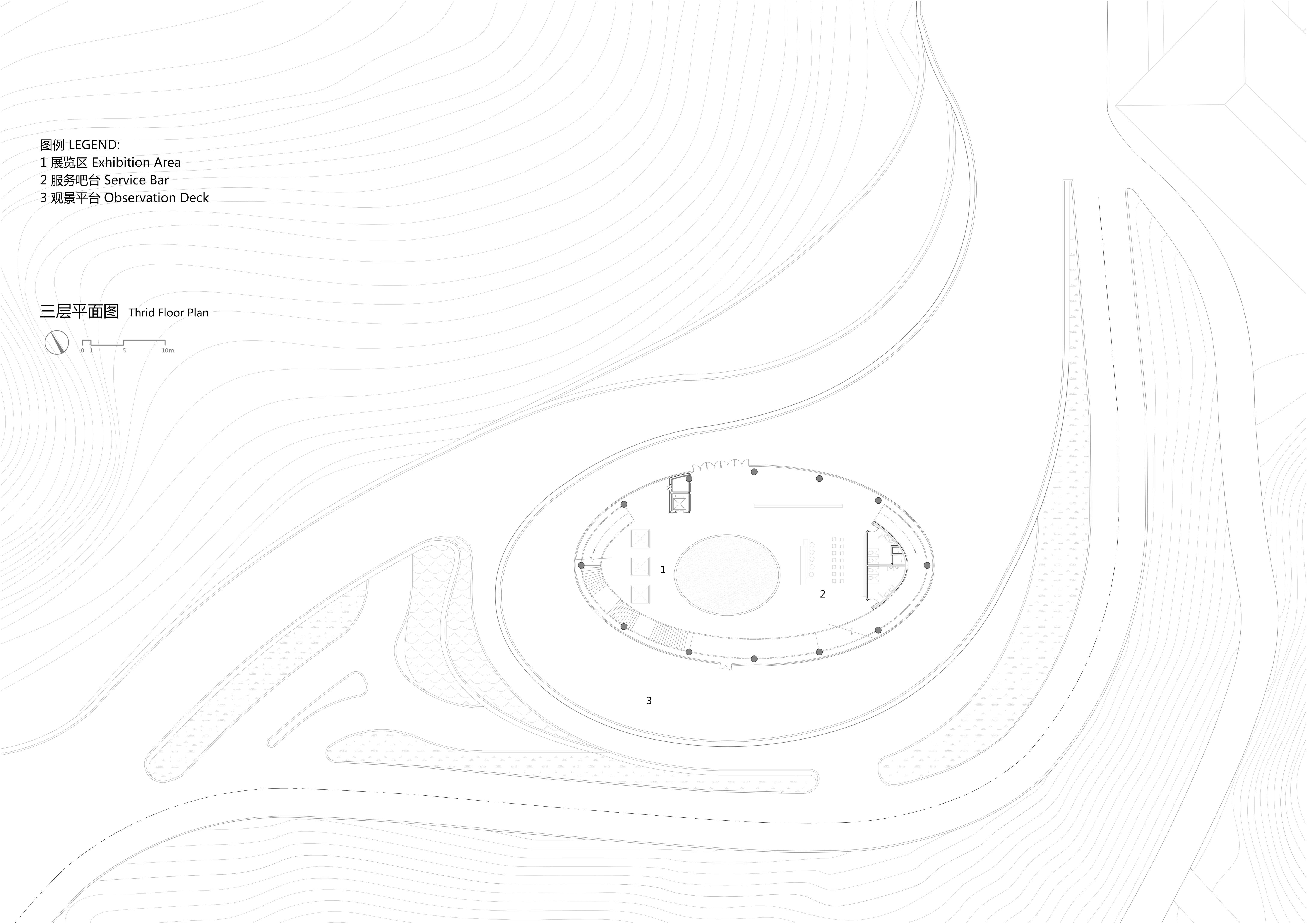 BIM建筑|“融于自然，地景之上”——江西虔心小镇展厅设计 / GWP Architects