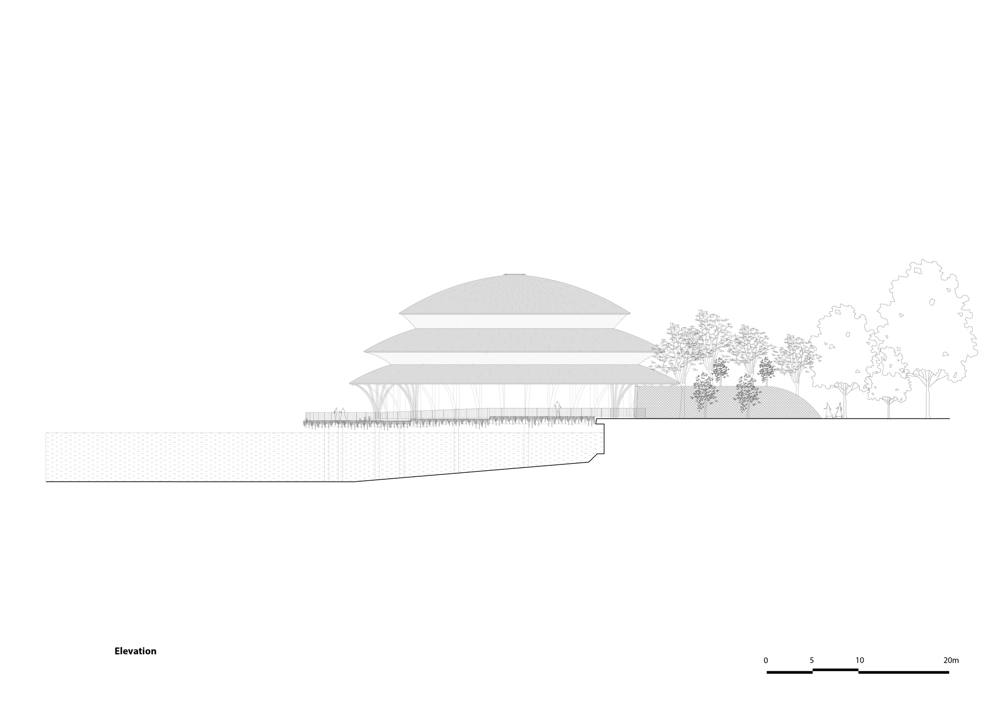 BIM建筑|维达纳受蕴餐厅，模块化竹制架构 / 武重义建筑事务所