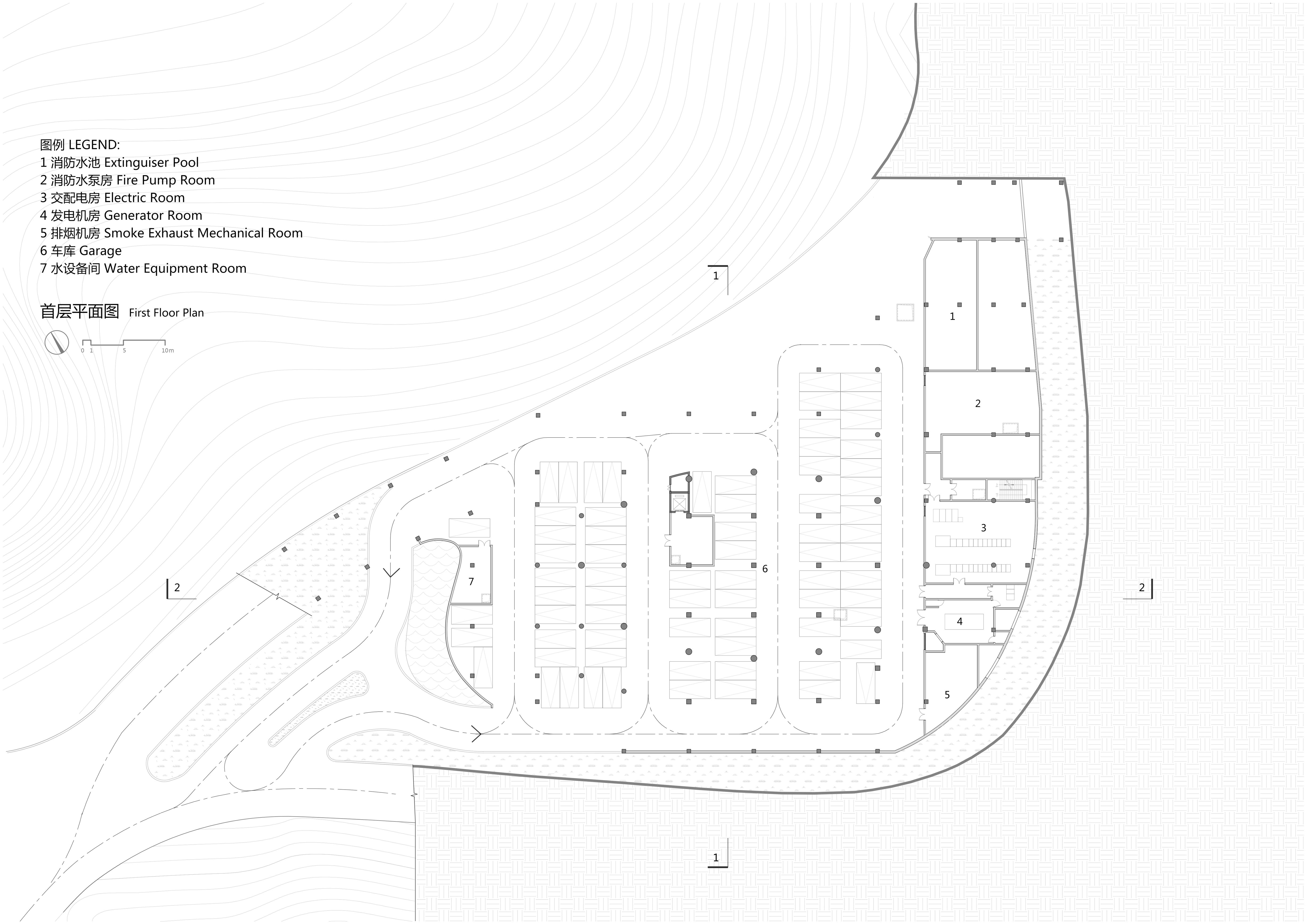 BIM建筑|“融于自然，地景之上”——江西虔心小镇展厅设计 / GWP Architects