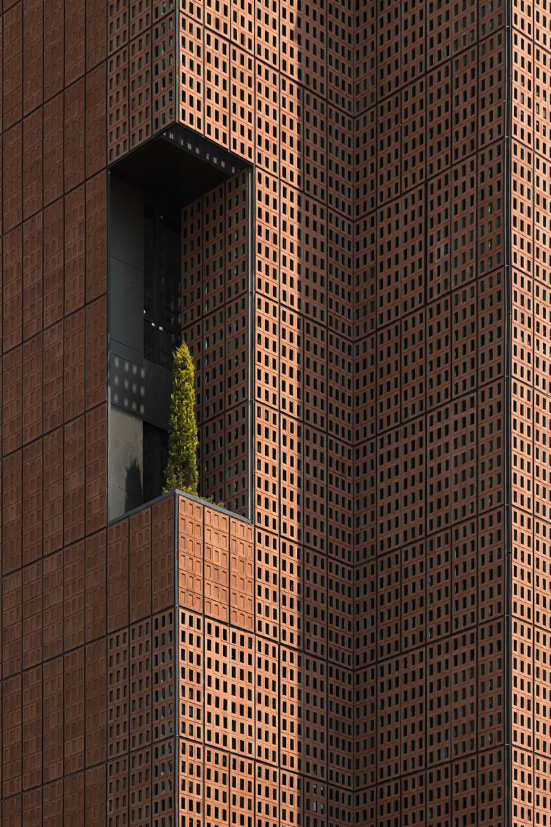 BIM建筑|砖石结构像素化装饰 | 谢里夫理工大学办公楼