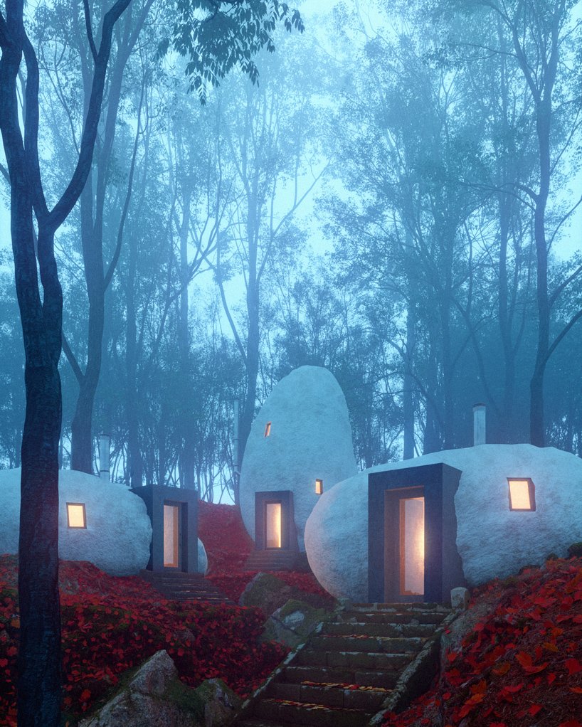 BIM建筑|奇异构想——“支石墓”小屋 / Davit and Mary Jilavyan