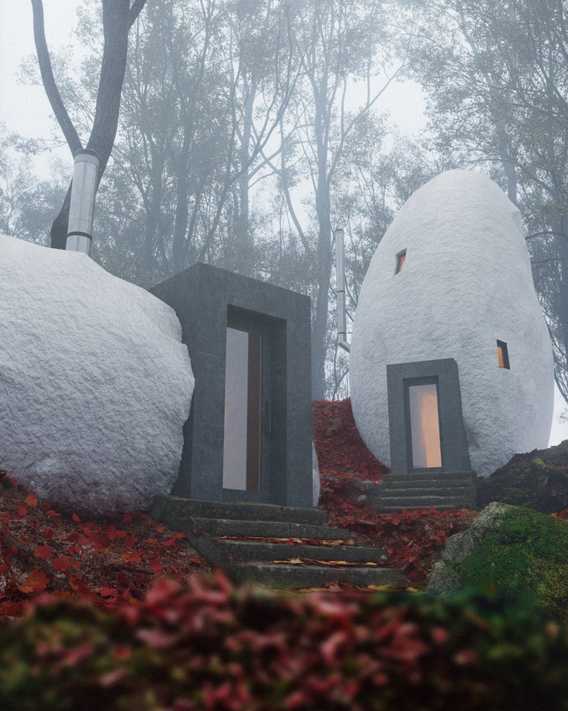 BIM建筑|奇异构想——“支石墓”小屋 / Davit and Mary Jilavyan