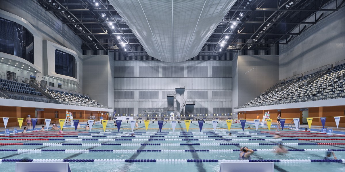 BIM建筑|宁波奥林匹克体育中心：运动空间的色彩美学 / CCDI卝智设计