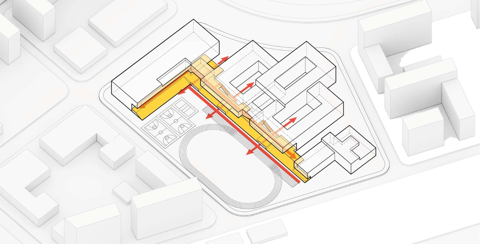 BIM建筑|华东师范大学第二附属中学前滩学校及冰厂田前滩幼儿园 / 致正建筑工作室+大正建筑事务所