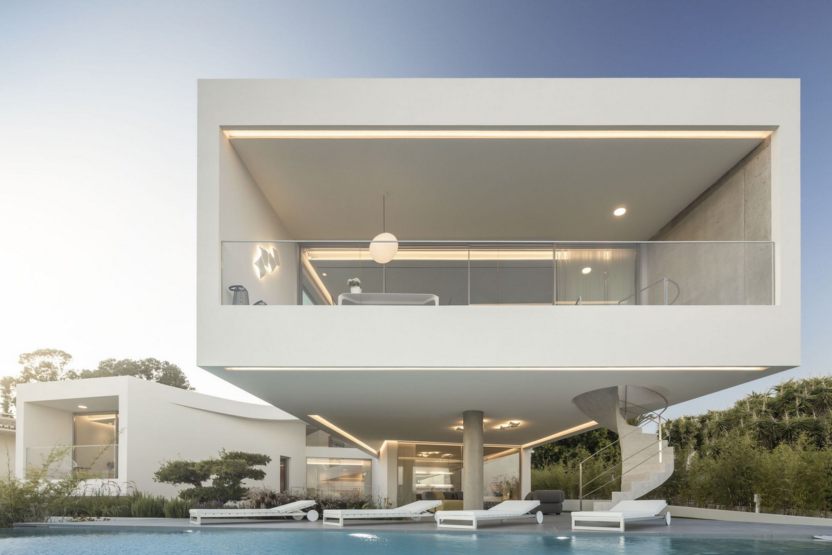 BIM建筑|葡萄牙 Dorfler 住宅，大胆而优雅的曲线 / Vitor Vilhena Arquitectura