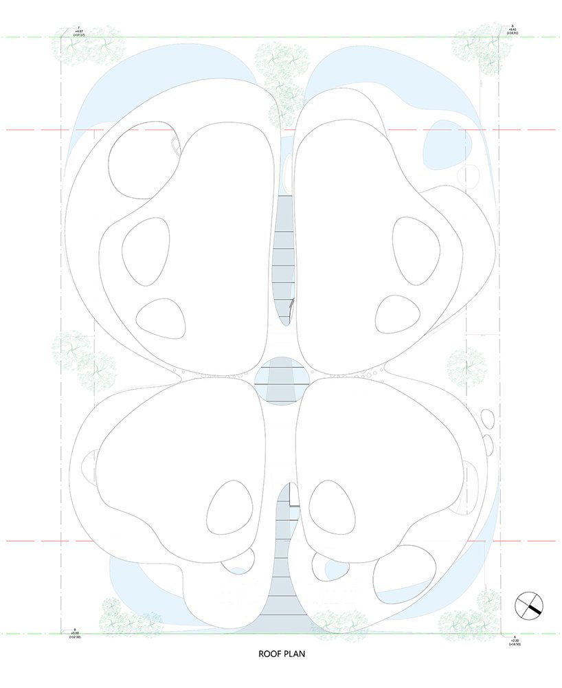 BIM建筑|来自自然的蝴蝶型住宅 | 314建筑工作室